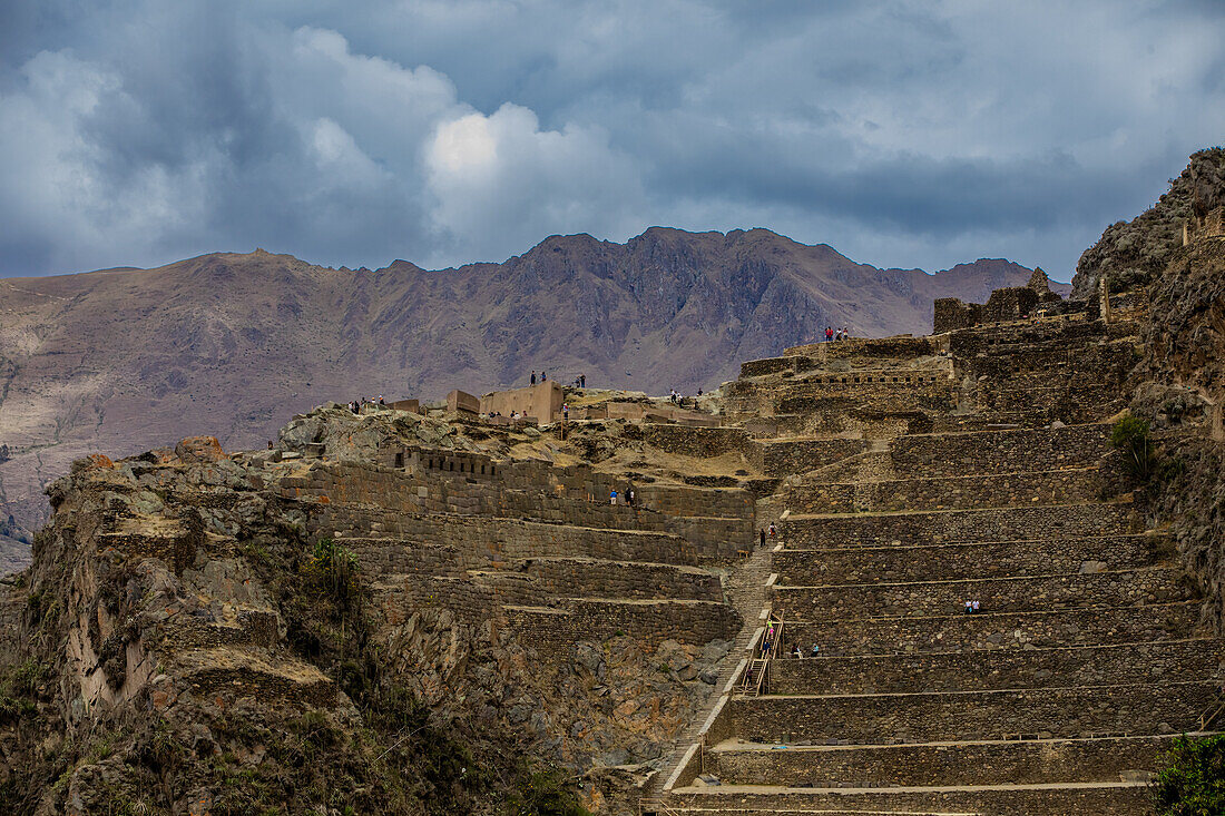 Ollantaytambo agricultural terraces, Peru, South America