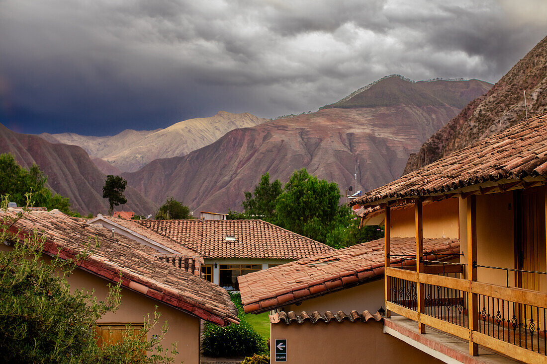 Buildings in Pisaq, Sacred Valley, Peru, South America