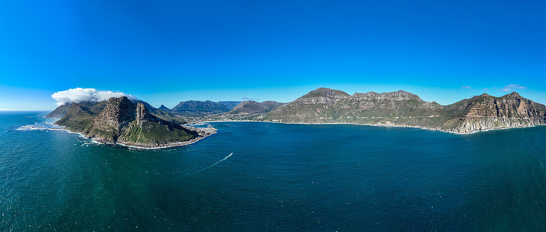 Panorama of Hout Bay, Cape Town, Cape Peninsula, South Africa, Africa