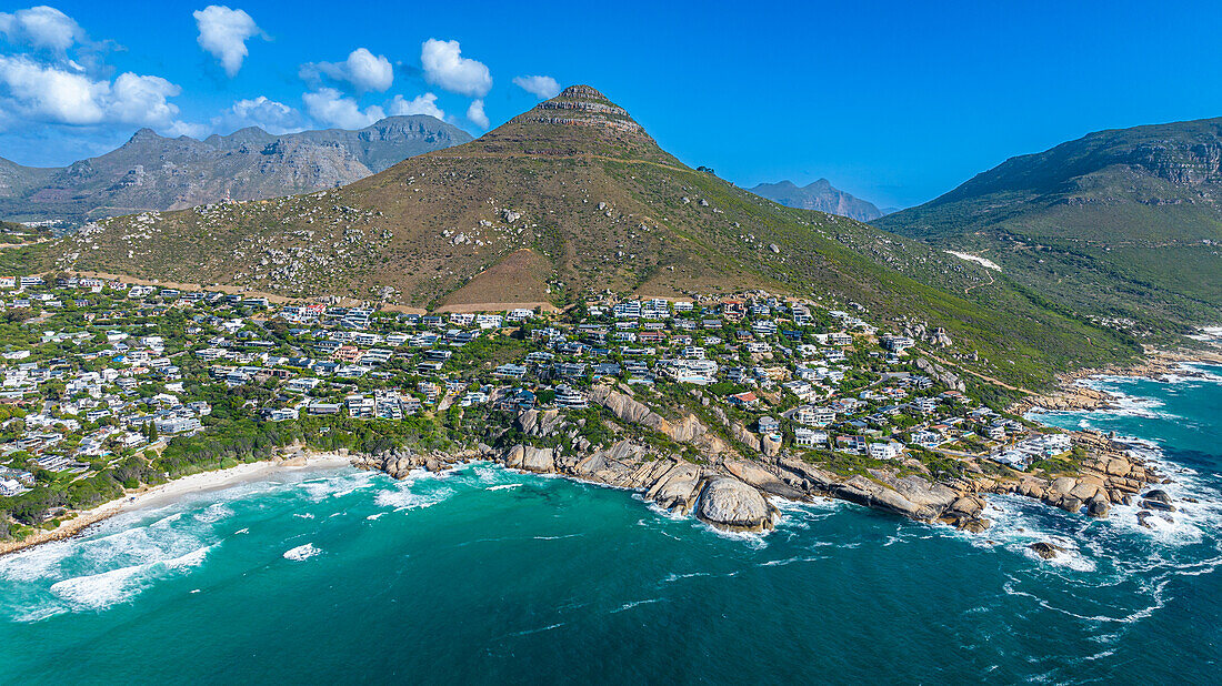 Aerial of Llandudno, Cape Town, Cape Peninsula, South Africa, Africa