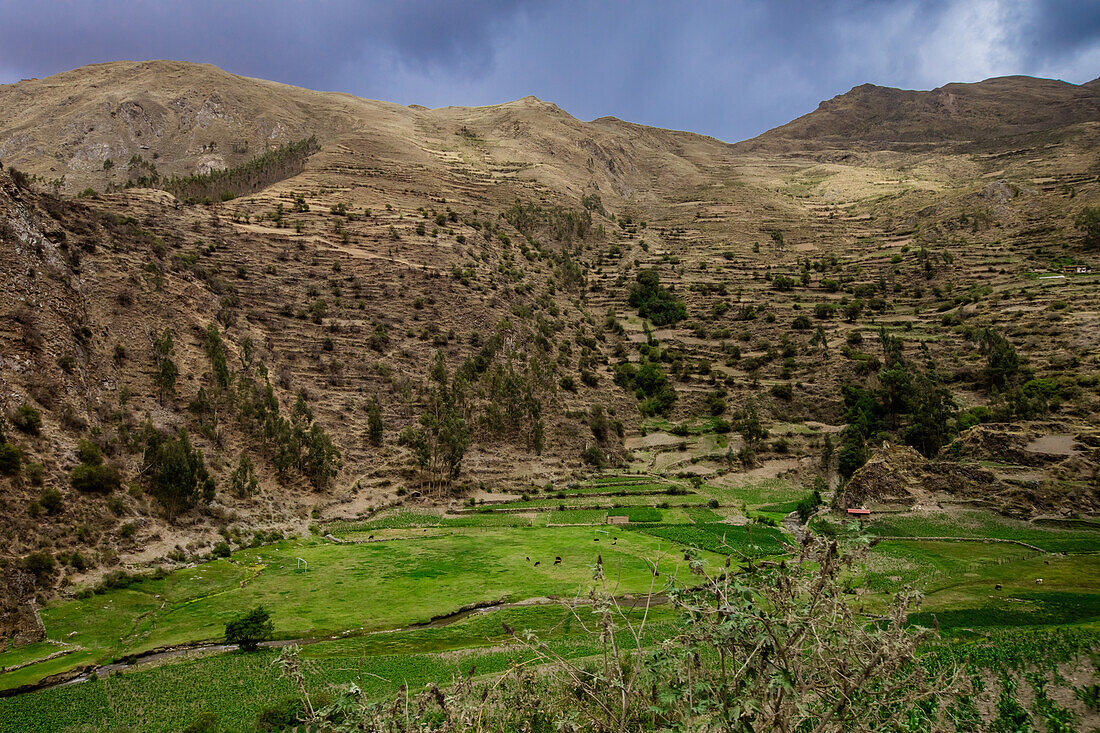 Ansichten von Ollantaytambo, Peru, Südamerika