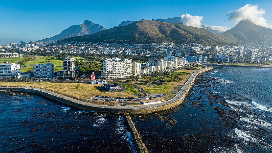 Luftaufnahme von Kapstadt, Südafrika, Afrika