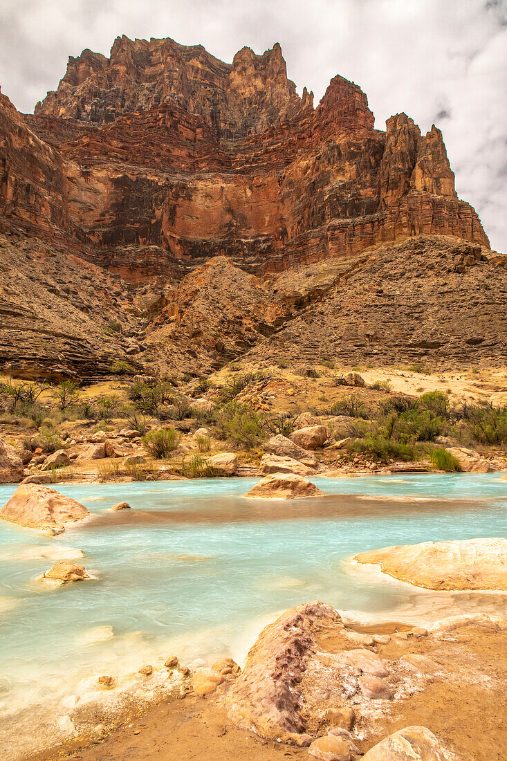 USA, Arizona, Grand Canyon National Park. Rapids on Little Colorado River.