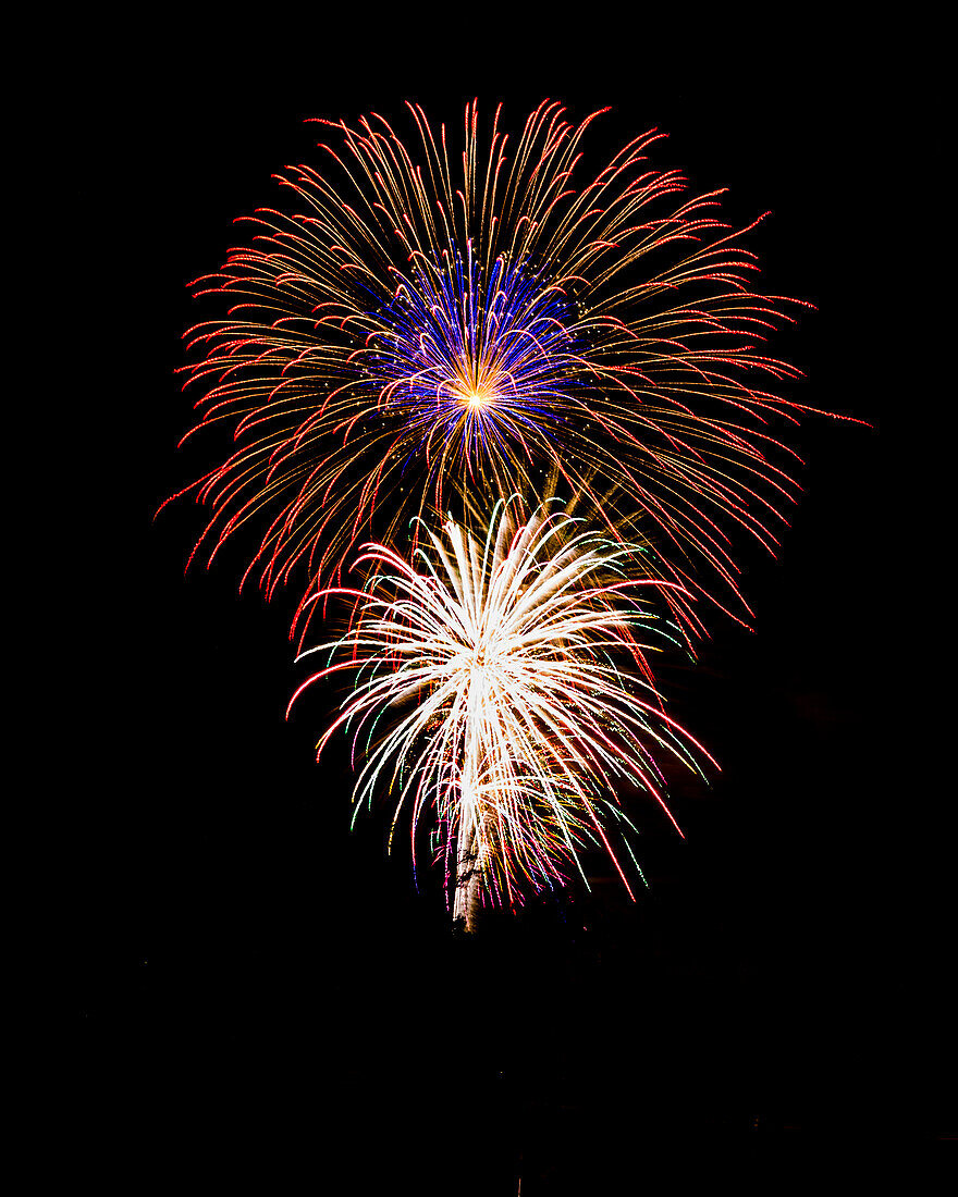 Feuerwerk am 4. Juli in Naples, Florida.