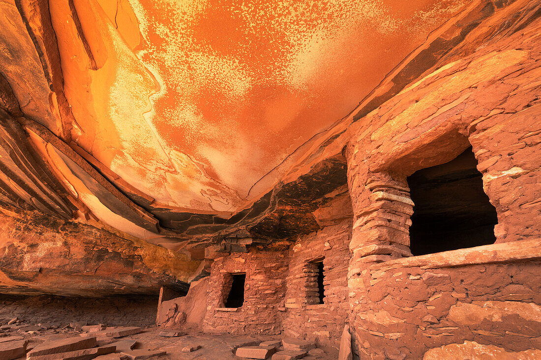 Gefallenes Dachhaus, Cedar Mesa Bears Ears National Monument, Utah.