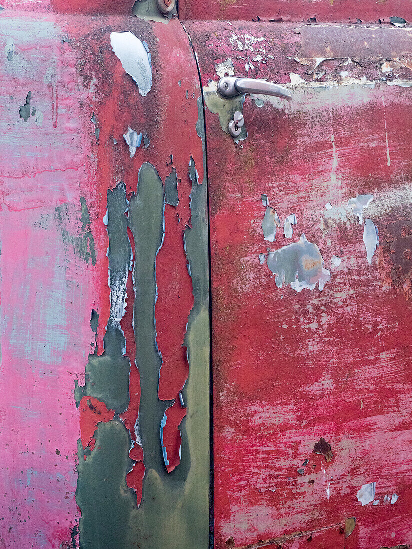 Close-up detail of old trucks in the Palouse.