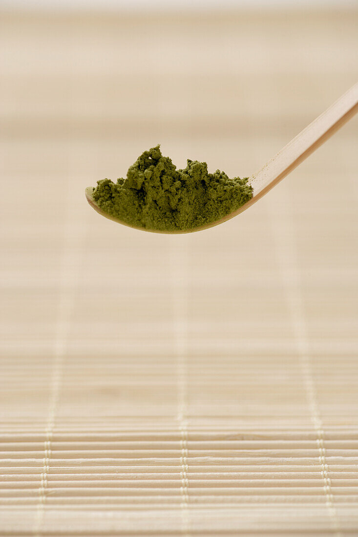 Wasabi powder on spoon