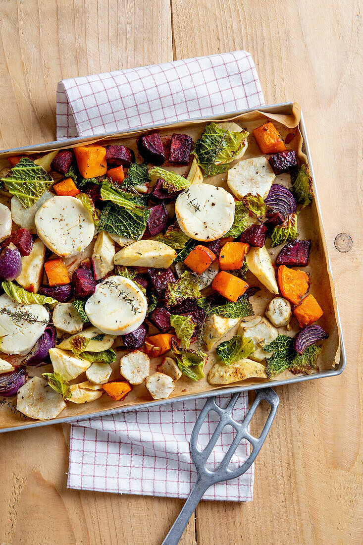 Winter vegetables from the oven