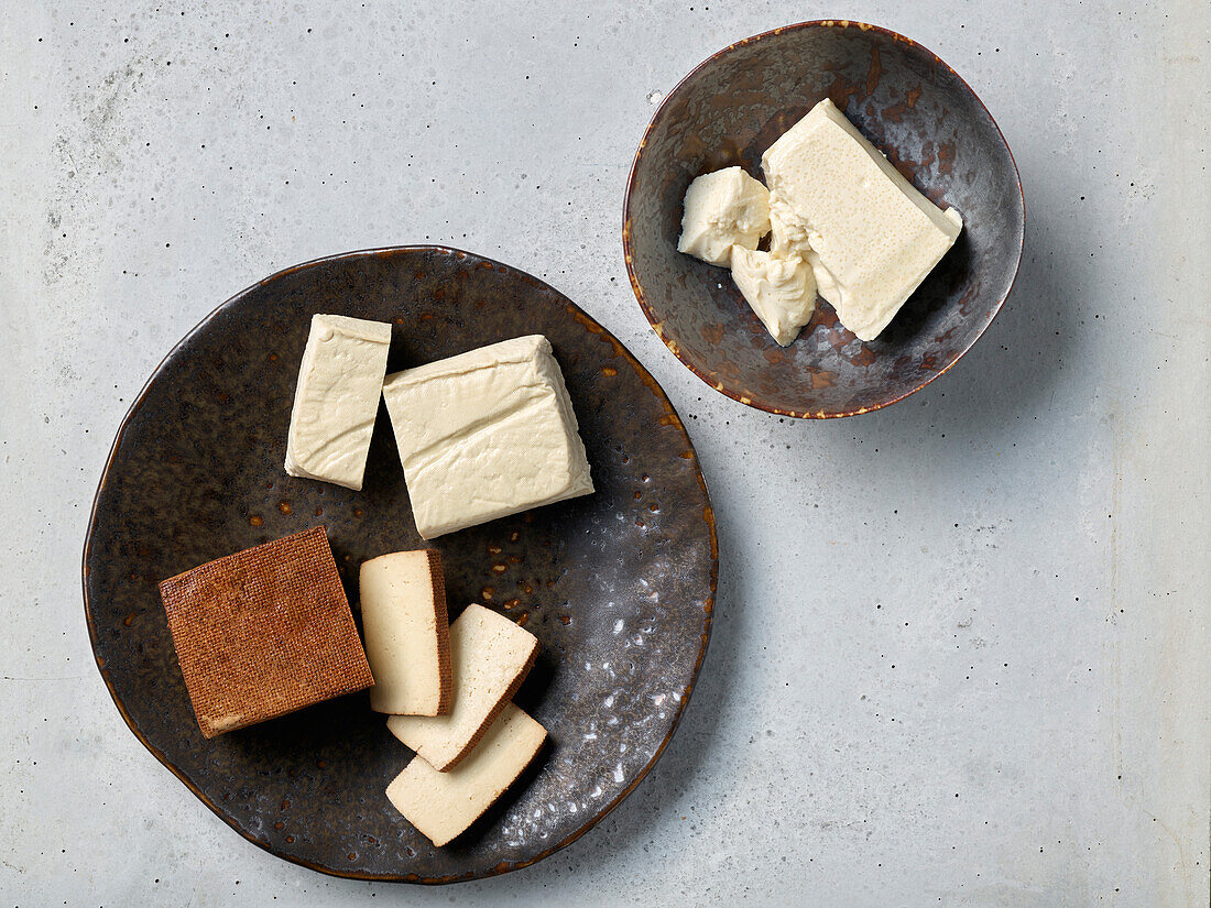 Various types of tofu