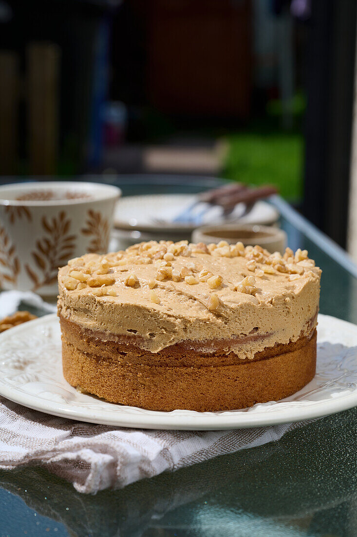 Walnuss-Karamell-Kuchen