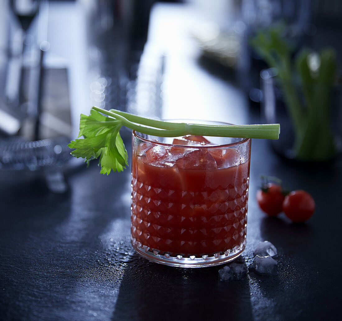 Bloody Mary mit Selleriestange