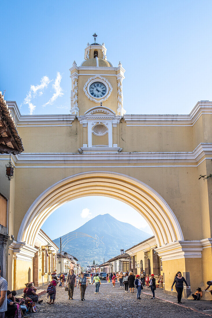 Santa Catalina Arch, Antigua Guatemala at Day time