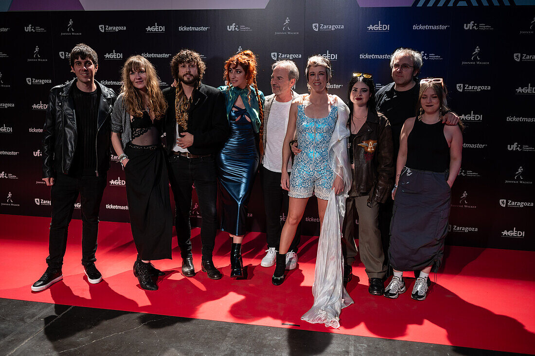 Roter Teppich bei den MIN Independent Music Awards 2024, Zaragoza, Spanien