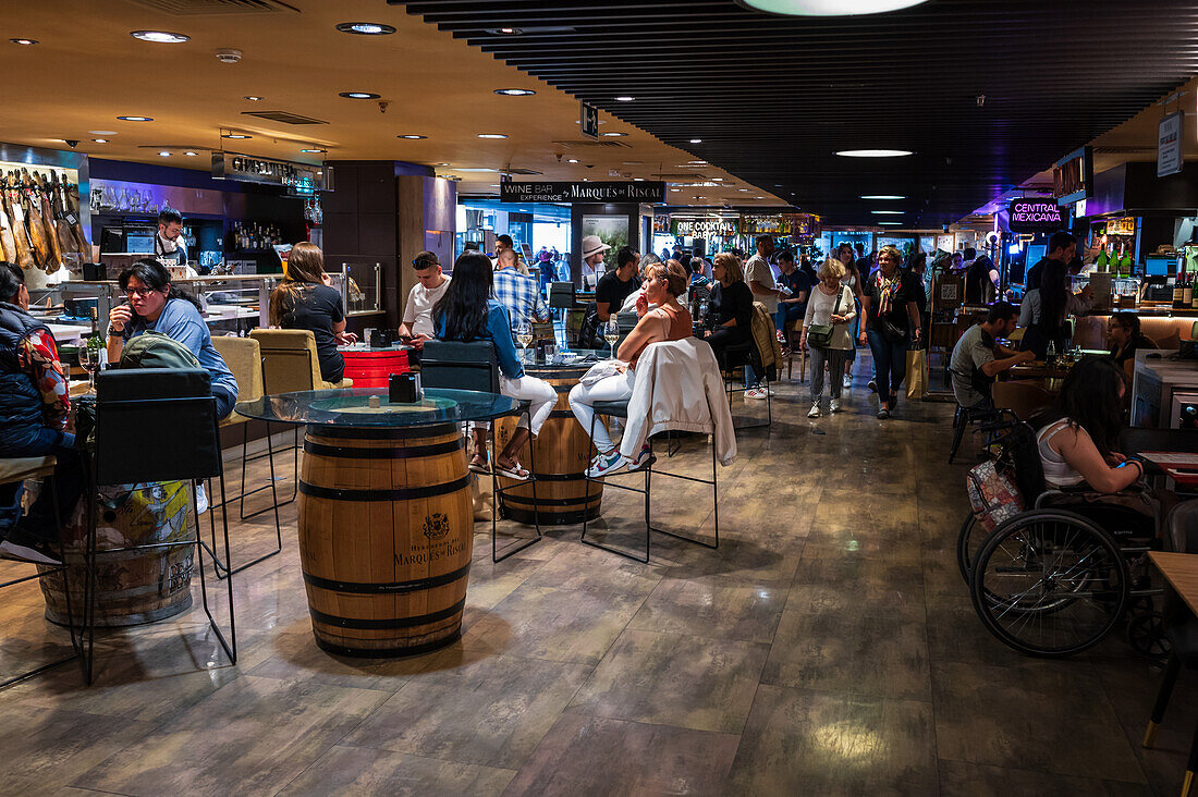 El Corte Ingles Gourmet Experience in Gran Via, Madrid, Spain