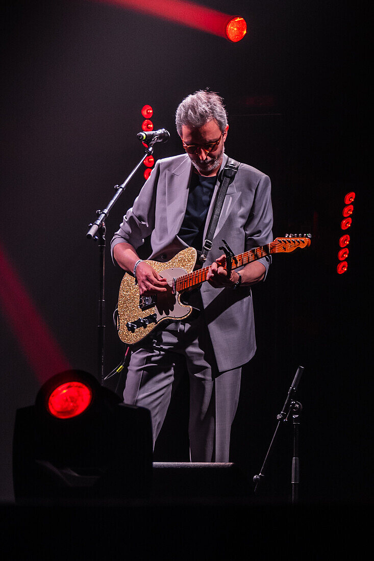 Xoel Lopez, winner of the Best Pop Album Award, performs live at the MIN Independent Music Awards 2024, Zaragoza, Spain