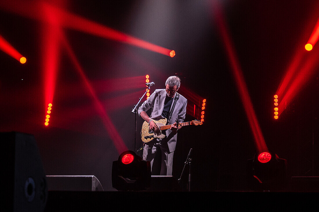 Xoel Lopez, winner of the Best Pop Album Award, performs live at the MIN Independent Music Awards 2024, Zaragoza, Spain