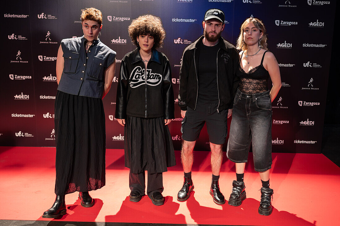 Red carpet at the MIN Independent Music Awards 2024, Zaragoza, Spain