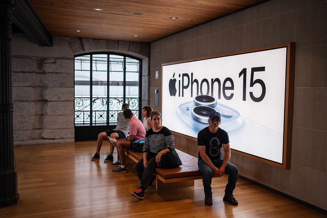 Apple Store in Puerta del Sol, Madrid, Spain