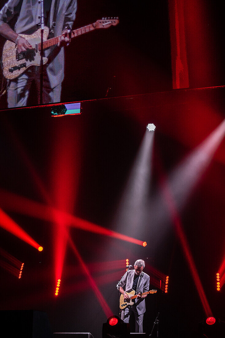 Xoel Lopez, winner of the Best Pop Album Award, performs live at the MIN Independent Music Awards 2024, Zaragoza, Spain