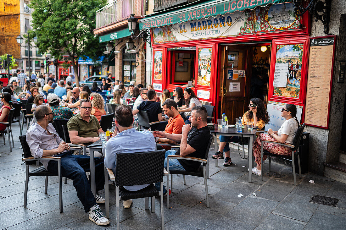 Streets of Madrid during San Isidro festivity