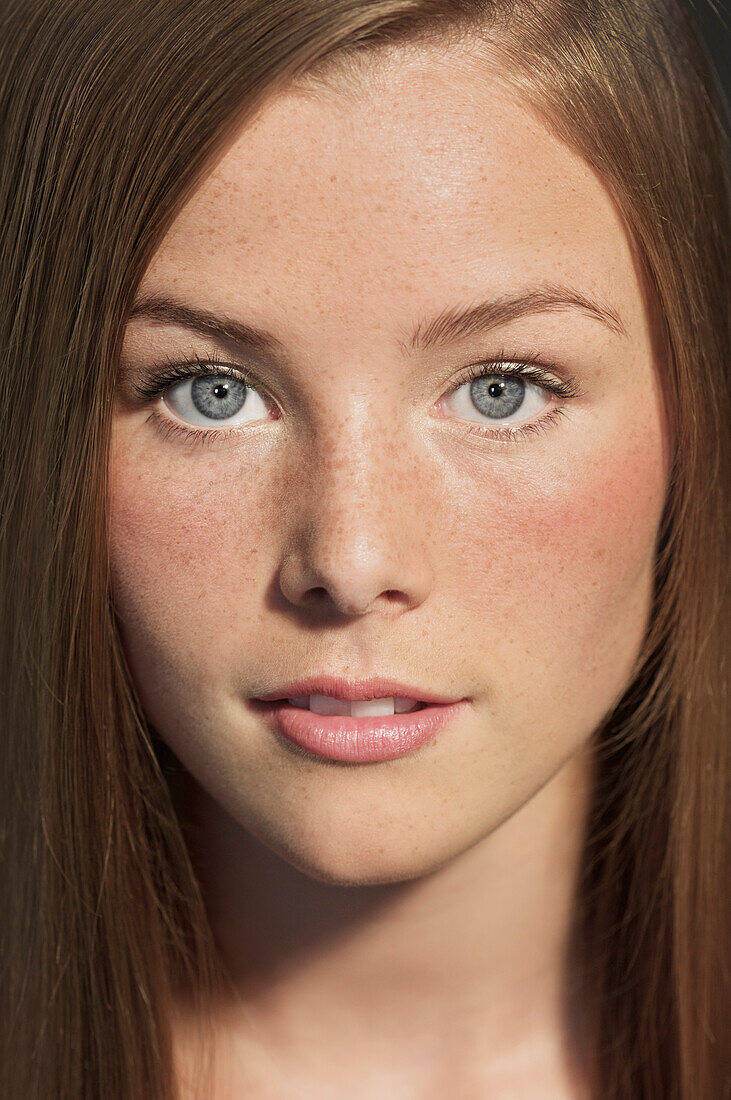 Close up Portrait of Young Woman