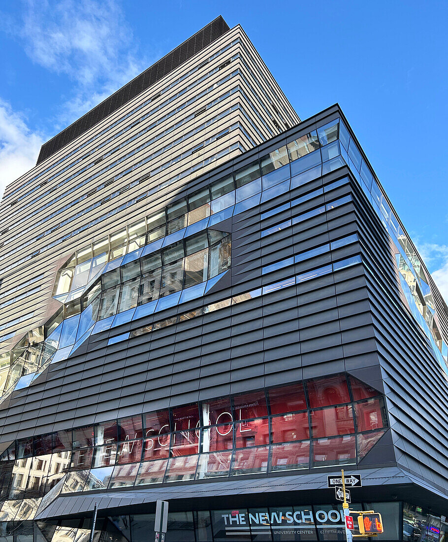 University Center Gebäude, Außenansicht, The New School, 65 Fifth Avenue, New York City, New York, USA