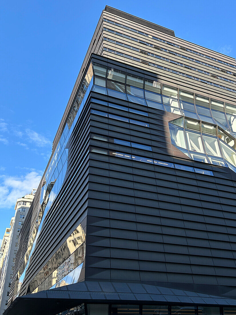 University Center building, exterior view, The New School, 65 Fifth Avenue, New York City, New York, USA