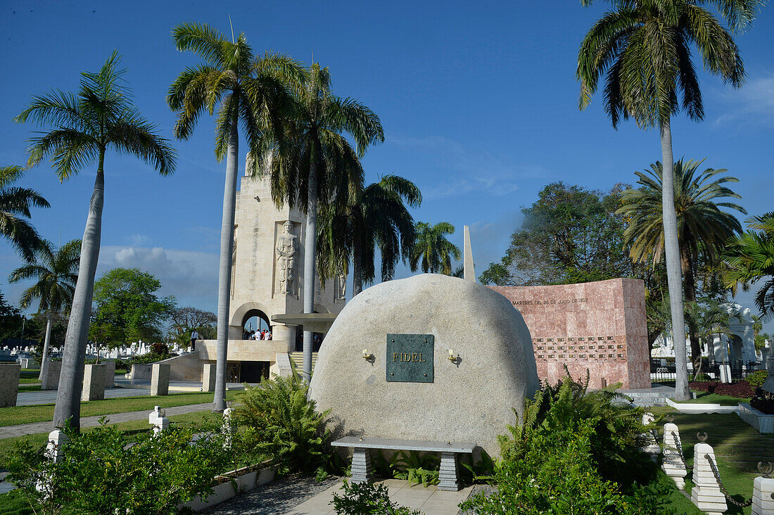 Cuba,orient region,Santiago de Cuba,the tomb of Fidel Castro looks like a grain of corn