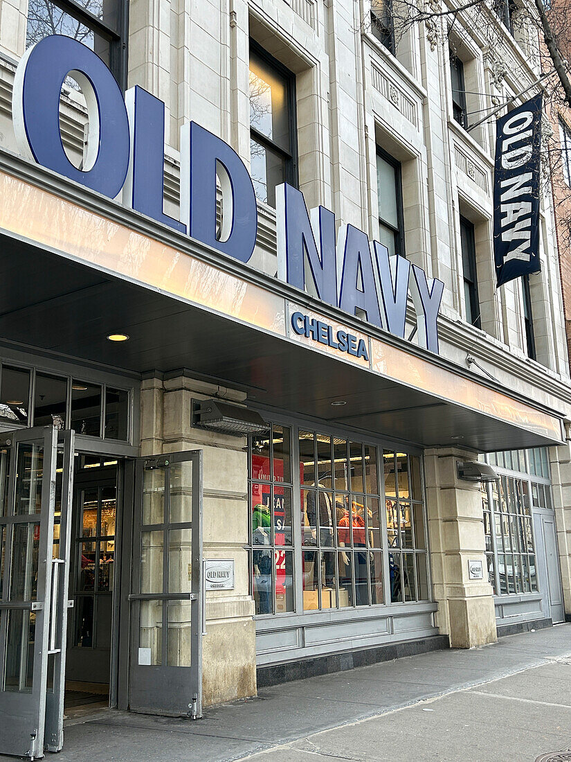 Old Navy clothes store, New York City, New York, USA