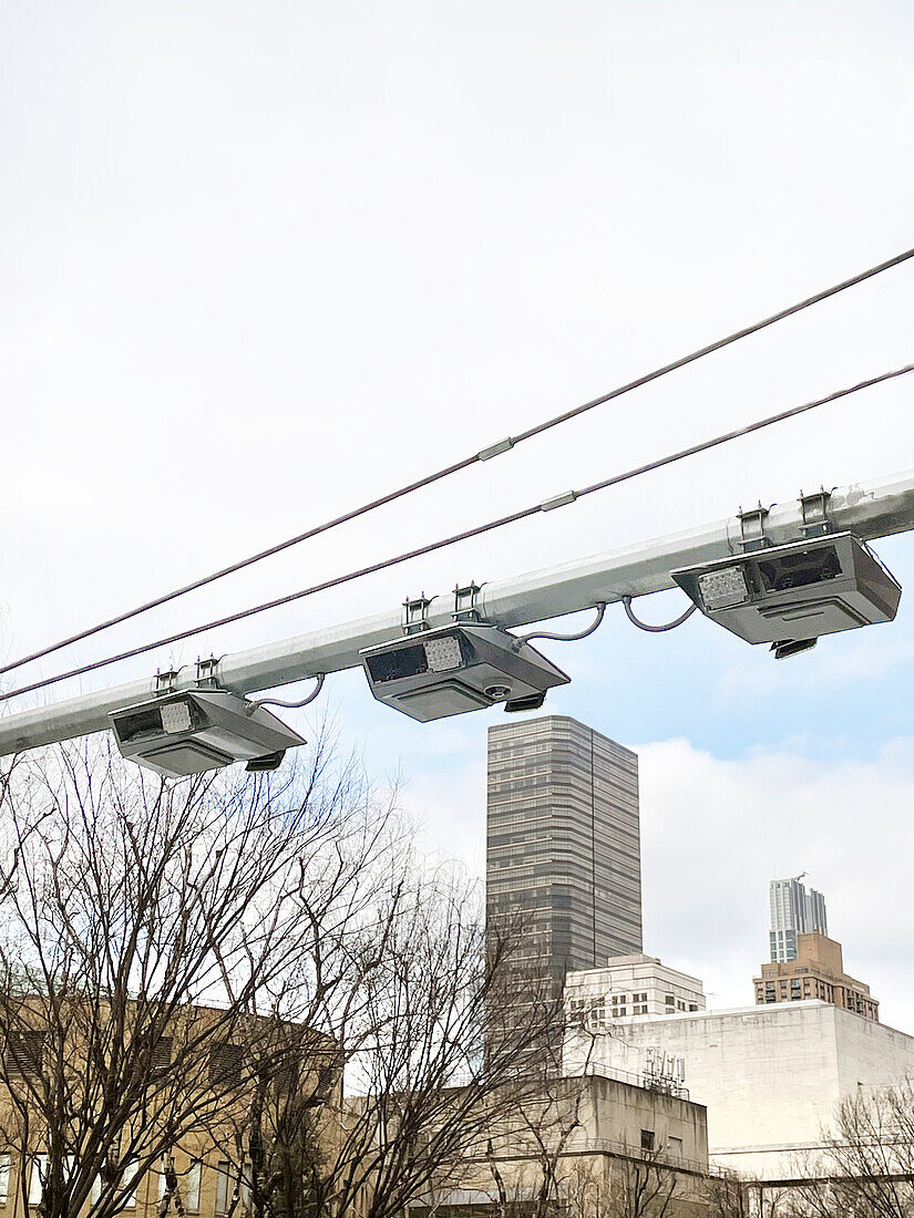 Congestion pricing scanners, Ninth Avenue, New York City, New York, USA