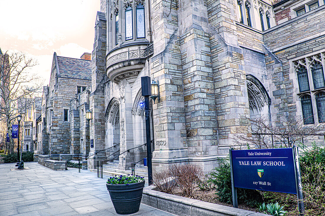 Sterling Law Building, Außenansicht, Yale Law School, Yale-Universität, New Haven, Connecticut, USA