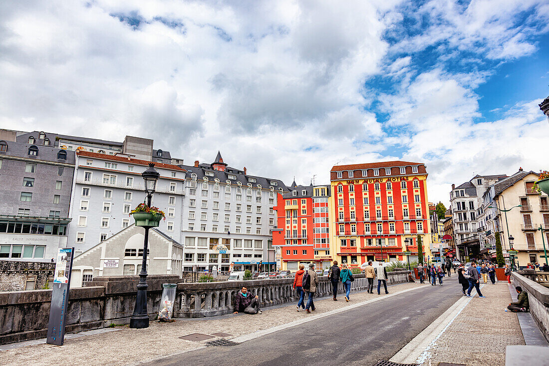 LOURDES - 15 JUIN 2019: Street of Lourdes,France