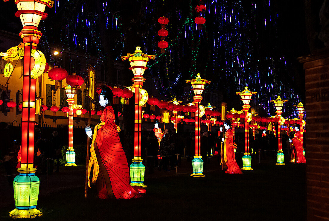 Lantern festival of Gaillac,Tarn,Occitanie,France. Du 01-12-2018 au   06-02-2019 au Château de Foucaud.