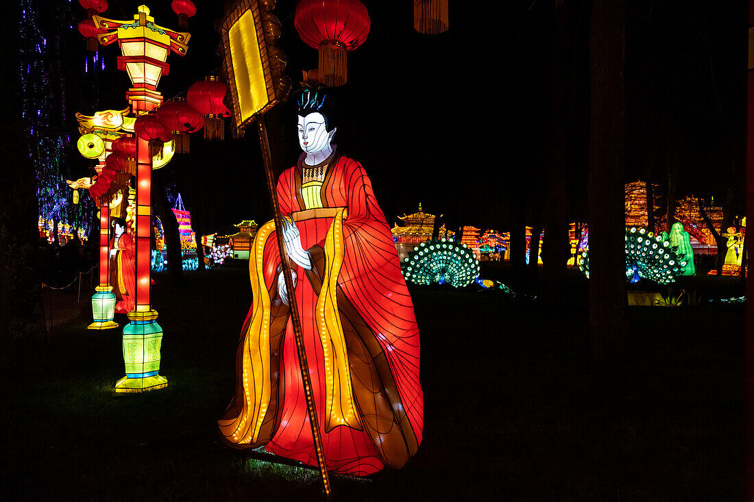 Lantern festival of Gaillac,Tarn,Occitanie,France. Du 01-12-2018 au   06-02-2019 au Château de Foucaud.