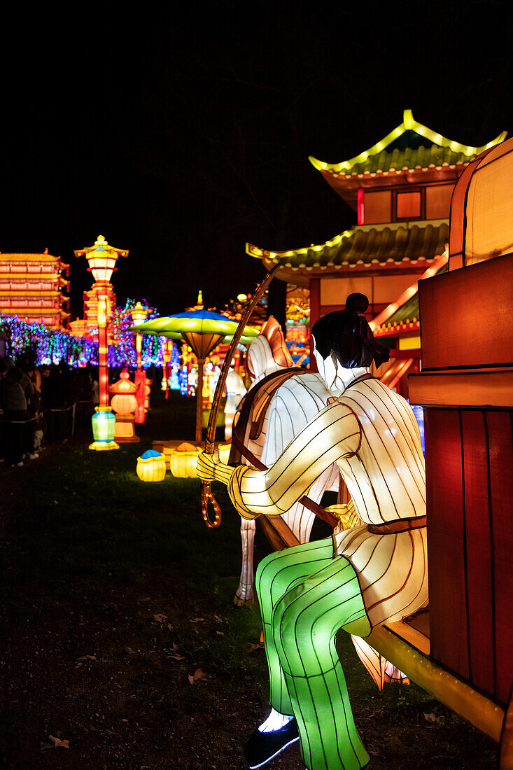 Lantern festival of Gaillac,Tarn,Occitanie,France. Du 01-12-2018 au   06-02-2019 au Château de Foucaud.