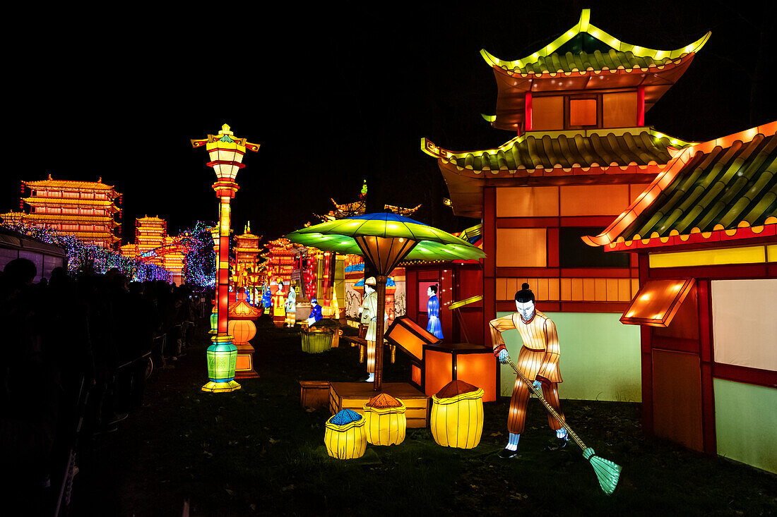 Lantern festival of Gaillac,Tarn,Occitanie,France. Du 01-12-2018 au   06-02-2019 au Château de Foucaud.