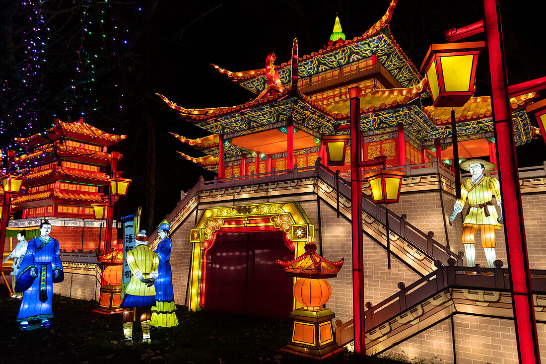 Lantern festival of Gaillac,Tarn,Occitanie,France. Du 01-12-2018 au   06-02-2019 au Château de Foucaud.