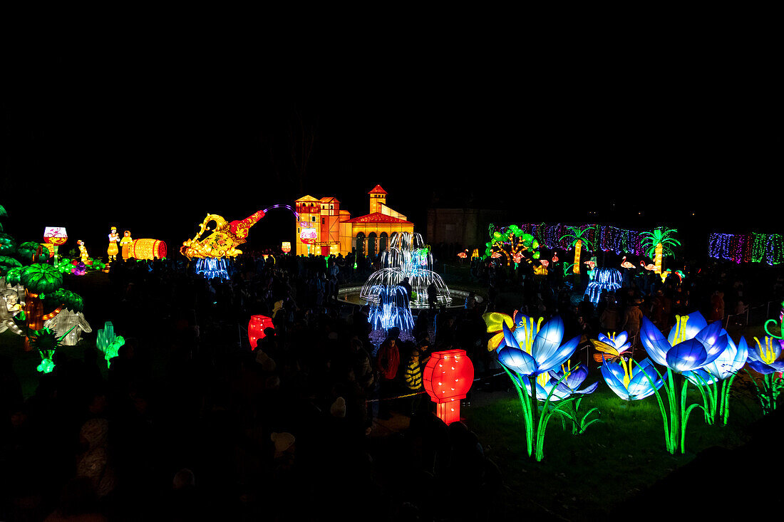 Laternenfest von Gaillac,Tarn,Occitanie,Frankreich. Du 01-12-2018 au 06-02-2019 au Château de Foucaud.