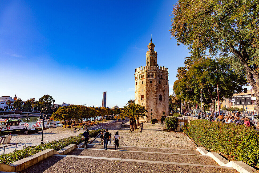 Torre del Oro, Sevilla, Andalusien, Spanien