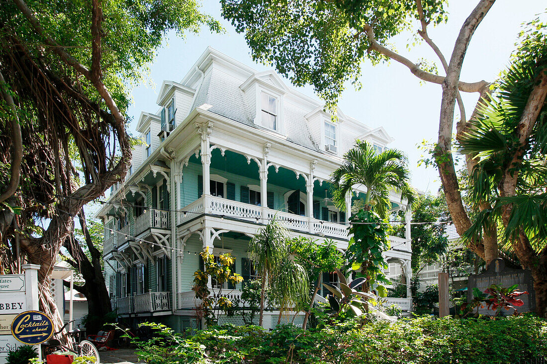 USA. Florida. Die Keys. Key West. Historisches und touristisches Zentrum. Das Dr. Joseph Yates Porterhouse.