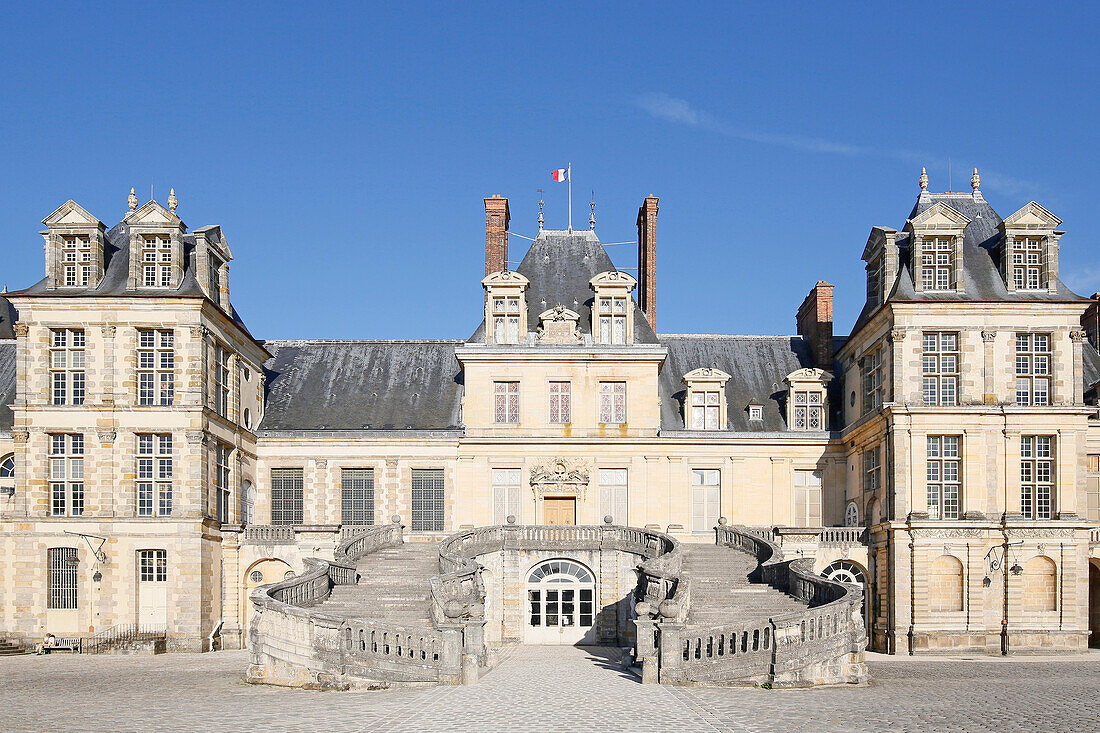 Seine et Marne. Fontainebleau. Fontainebleau castle.