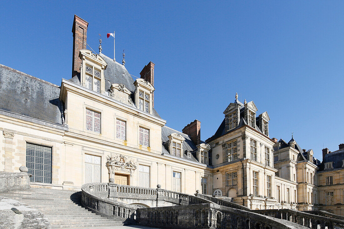 Seine et Marne. Fontainebleau. Fontainebleau castle.