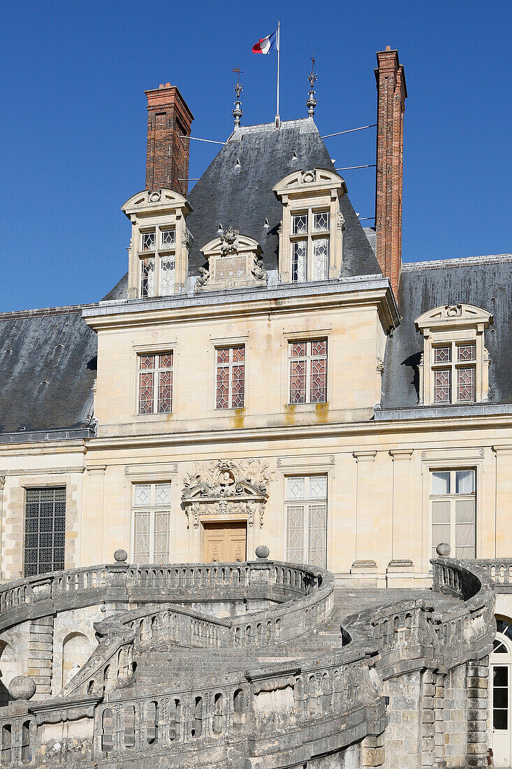 Seine et Marne. Fontainebleau. Fontainebleau castle.