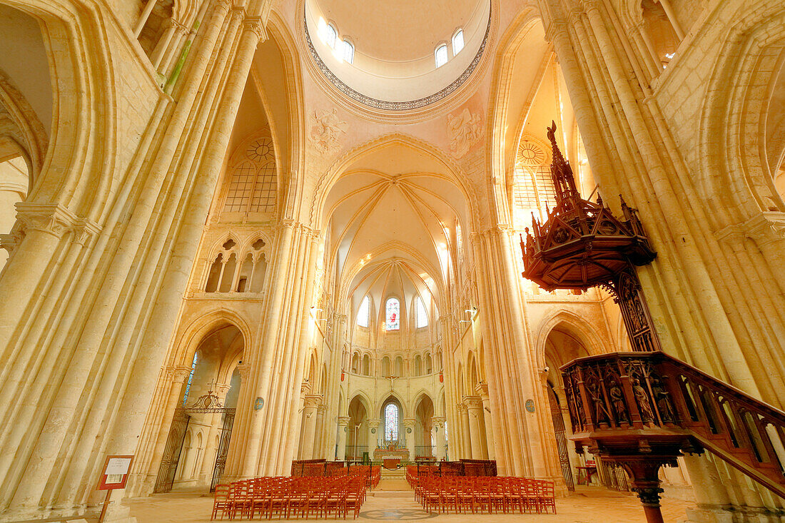 Seine et Marne. Provins,medieval city,collegiate Saint-Quiriace.