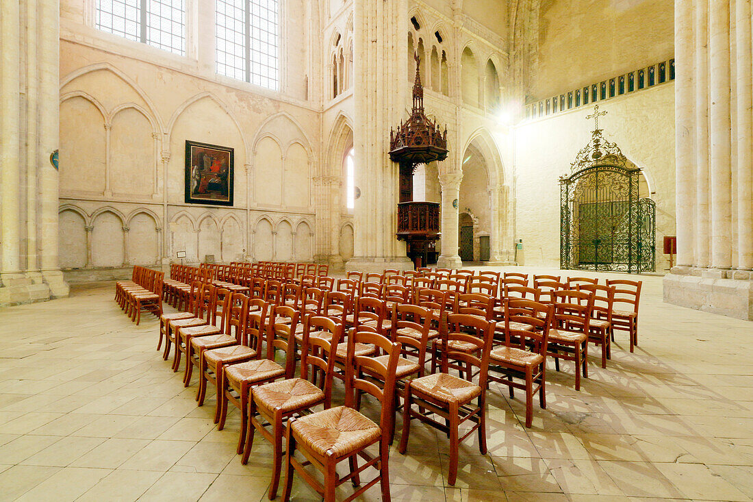 Seine et Marne. Provins,medieval city,collegiate Saint-Quiriace.