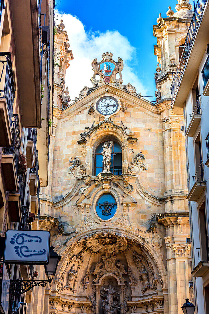 San Sebastian,Spain - 07 September 2019 - Basilica of St. Mary of the Choir