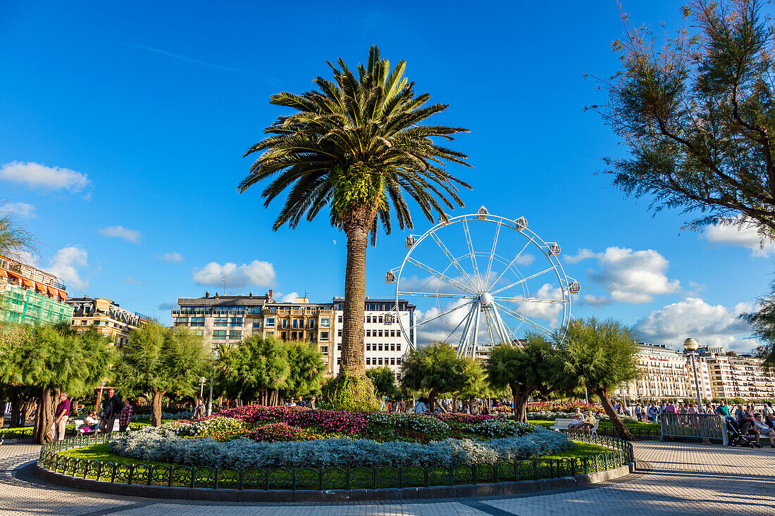 San Sebastian,Spanien - 07. September 2019 - Alderdi-Eder-Park