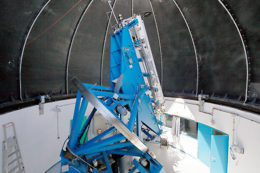 France. Hautes Pyrenees. Observatory of the Pic du Midi de Bigorre. The coronograph telescope.