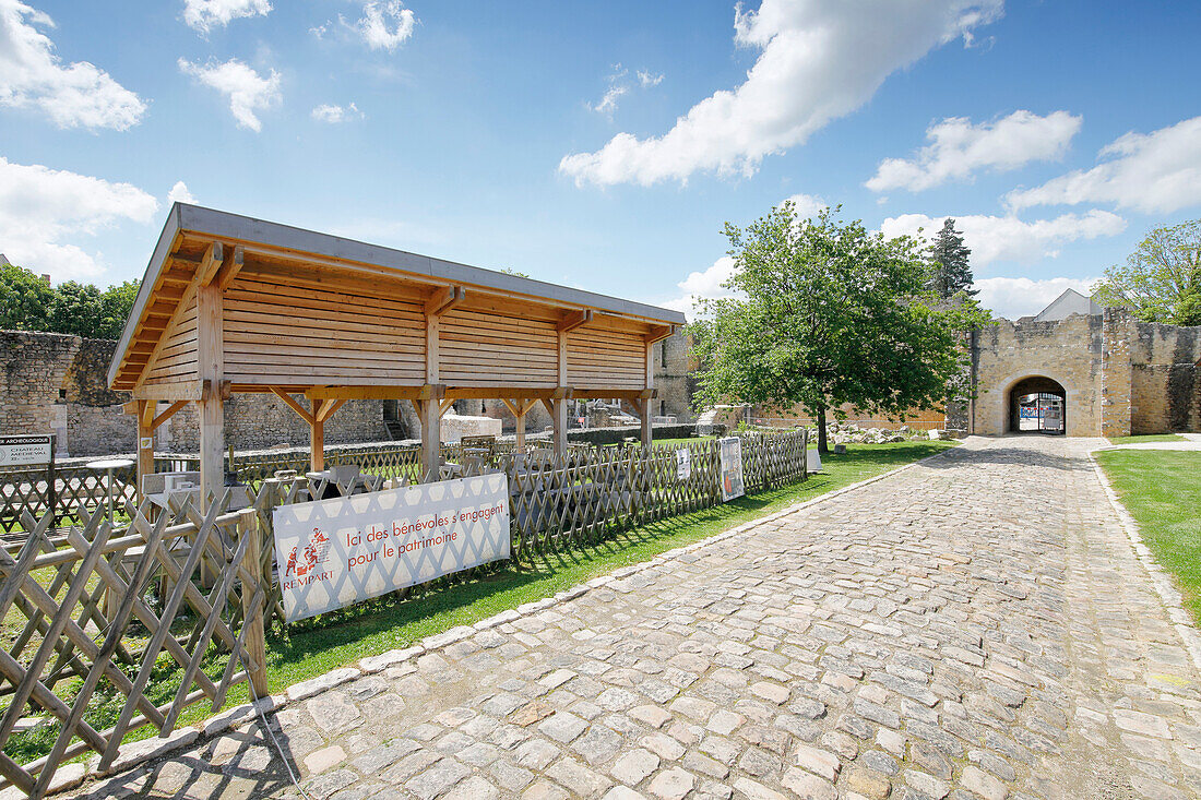 France. Seine et Marne. Brie Comte Robert. The castle,site of archaeological excavations.