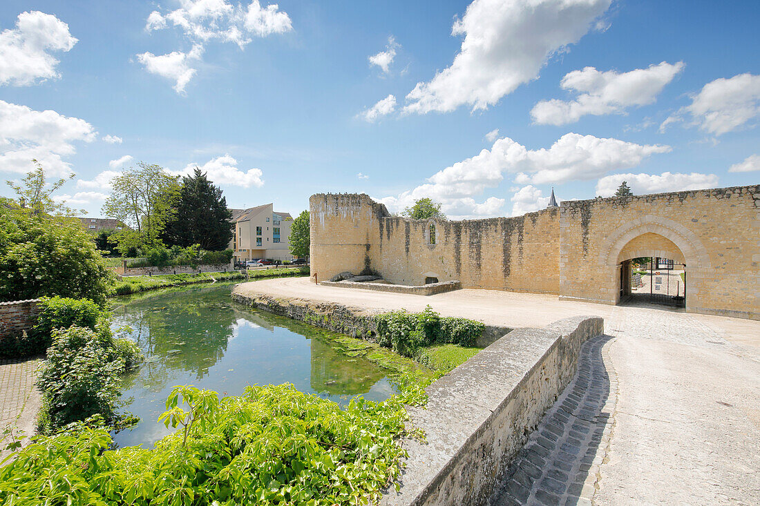 France. Seine et Marne. Brie Comte Robert. The castle,site of archaeological excavations.